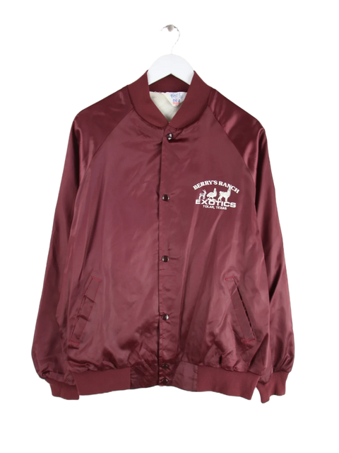 Vintage Jacke Rot XL – Vorderseite