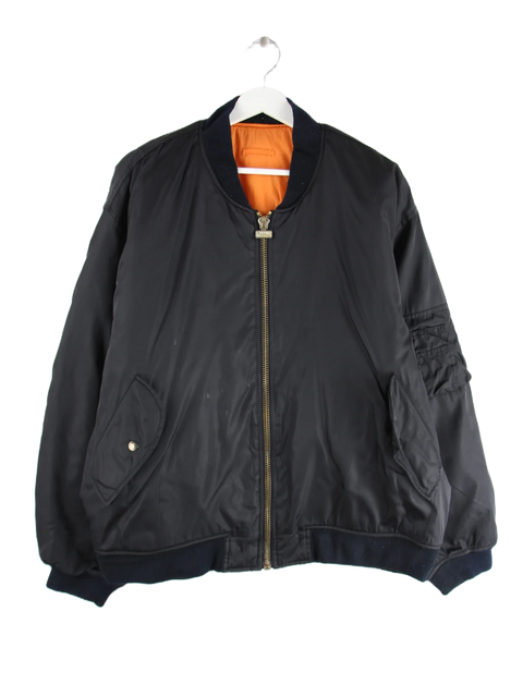 Vintage Jacke Schwarz XL – Vorderseite