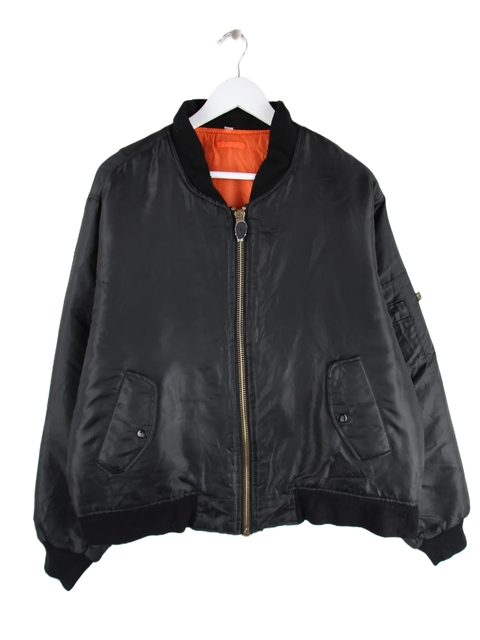 Vintage Jacke Schwarz XL – Vorderseite