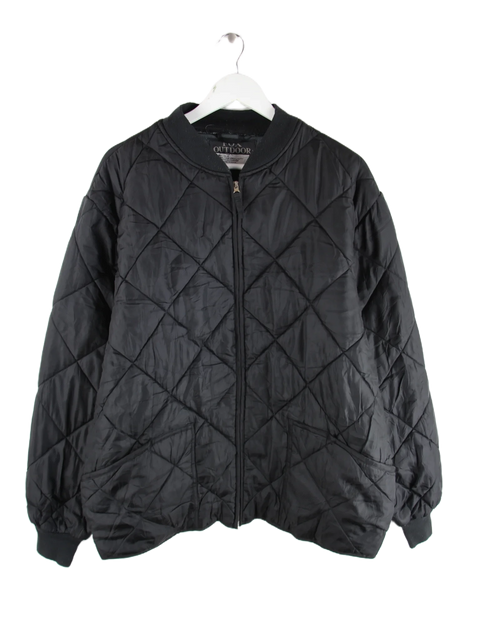 Vintage Jacke Schwarz XL – Vorderseite