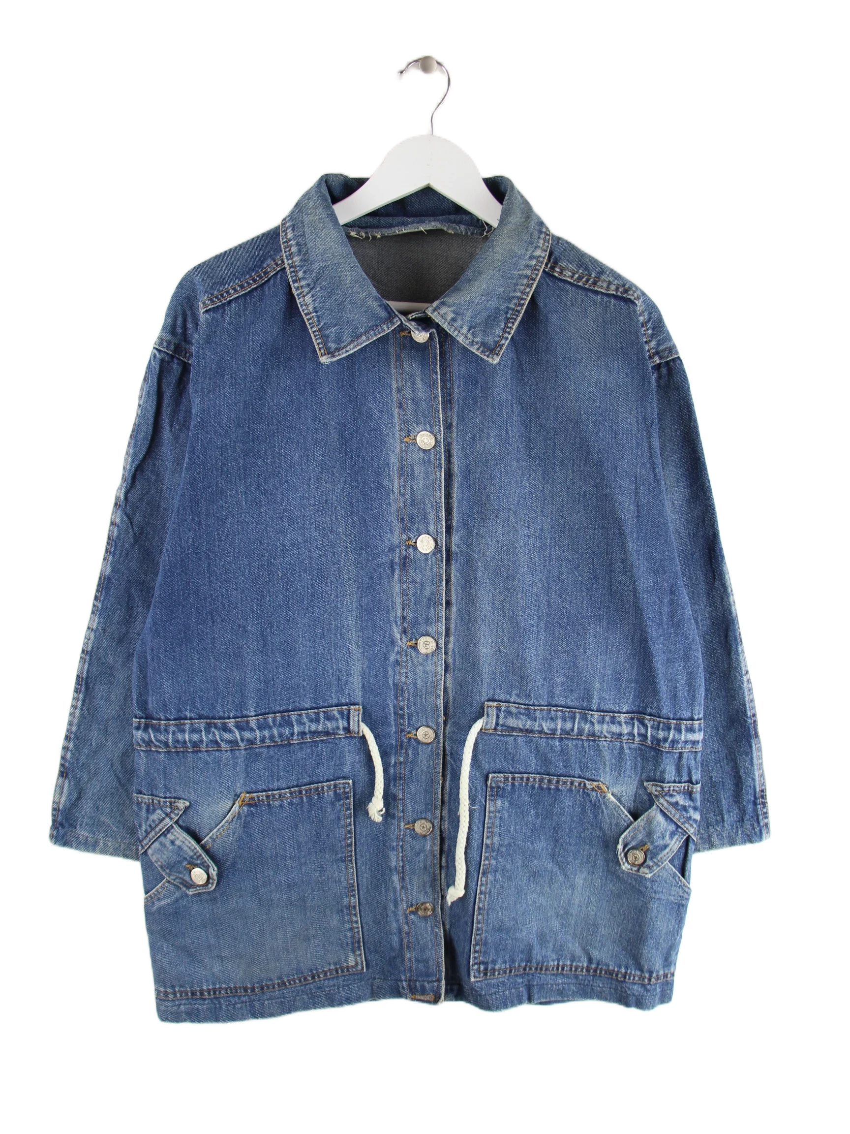 Vintage Jeansjacke Blau M – Vorderseite