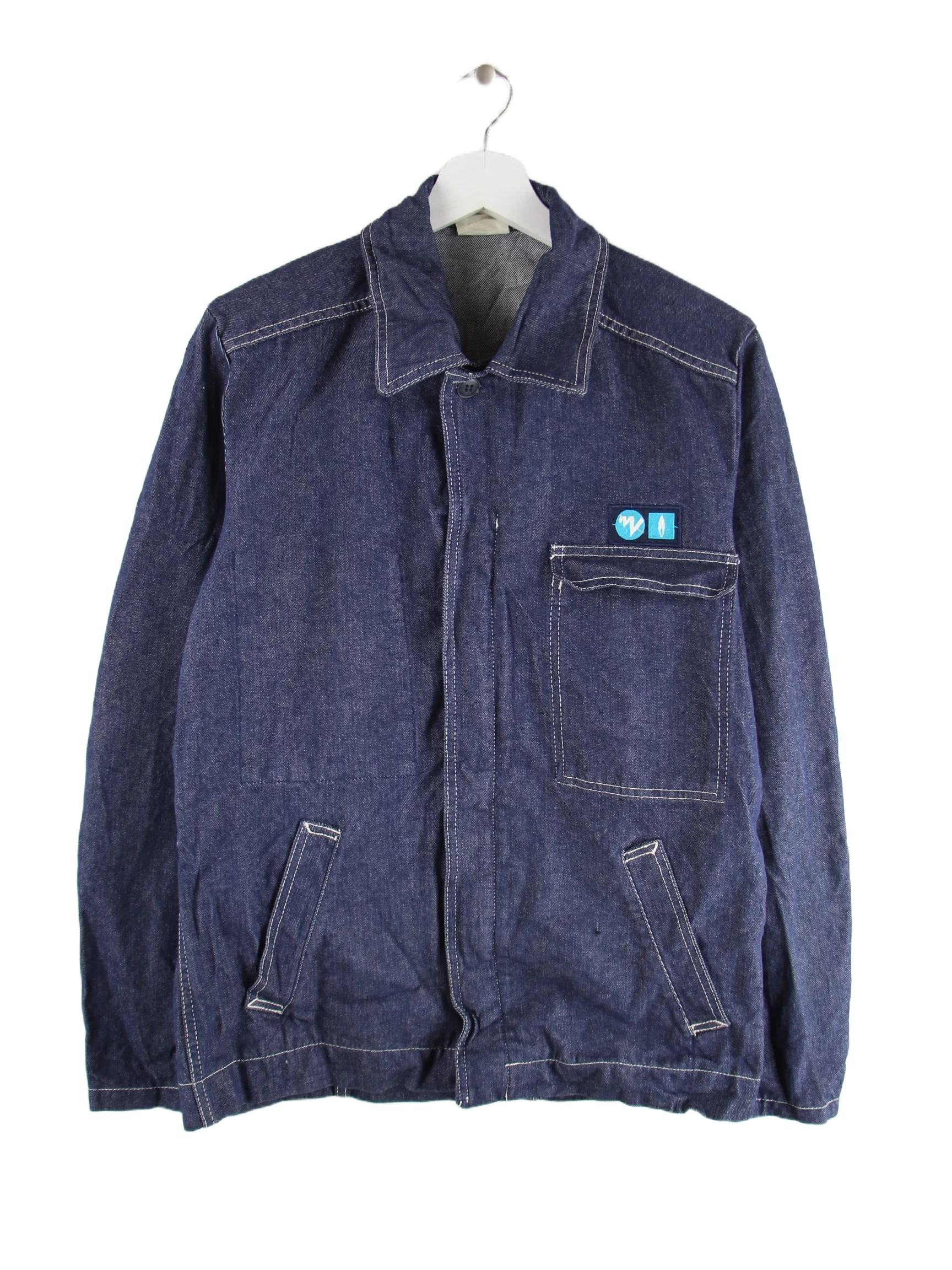 Vintage Jeansjacke Blau L – Vorderseite