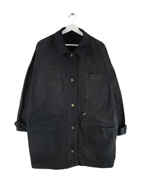 Vintage Jeansjacke Schwarz 3XL – Vorderseite