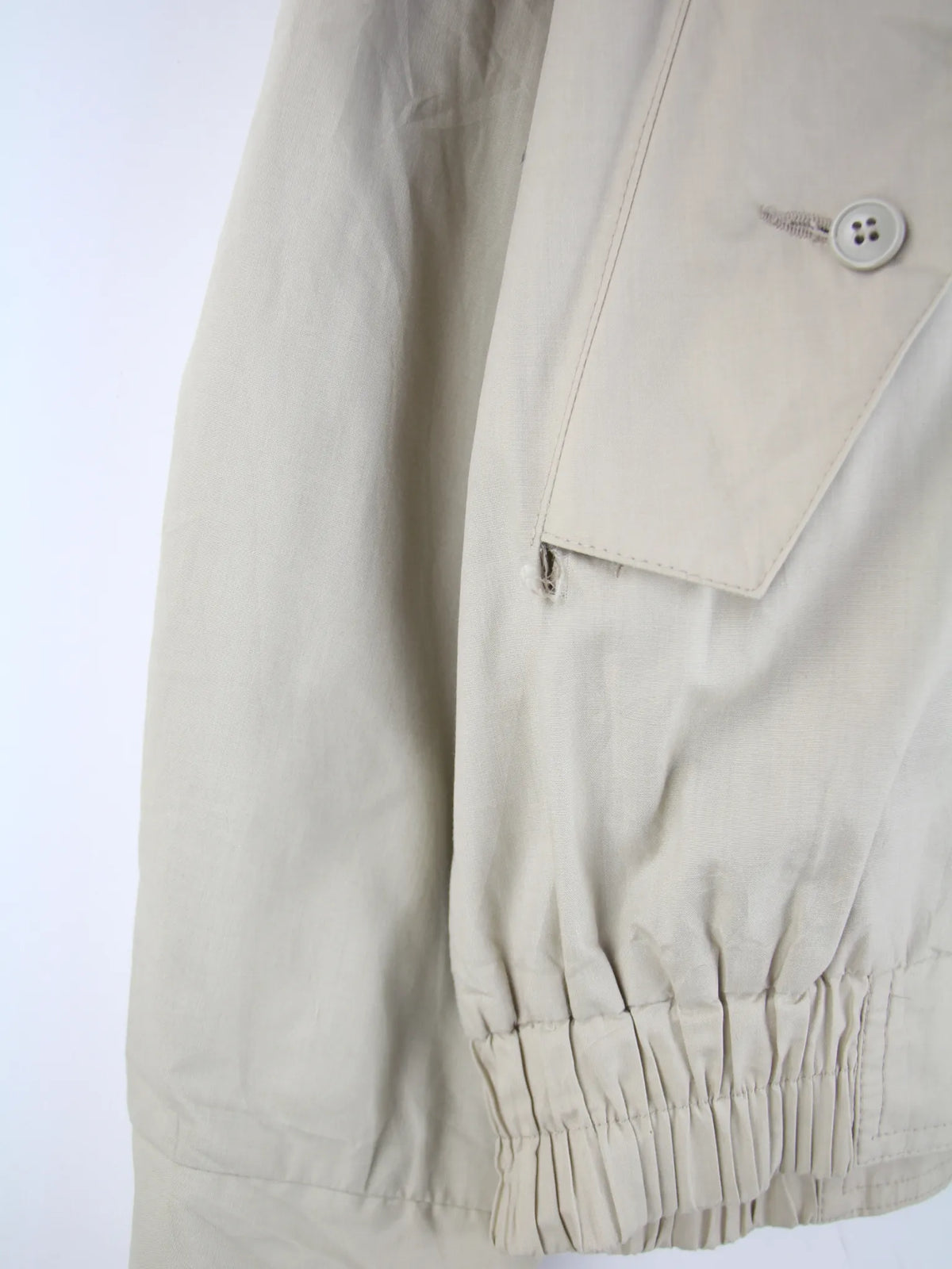 Vintage Leichte Jacke Beige L – Detailbild 1