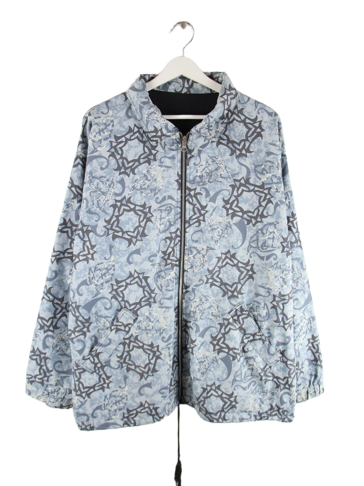 Vintage Leichte Jacke Blau XL – Vorderseite