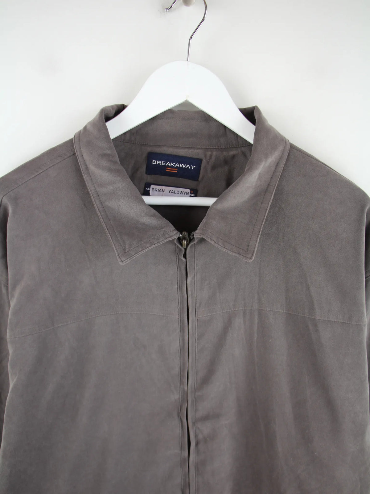 Vintage Leichte Jacke Grau 3XL – Detailansicht Vorderseite