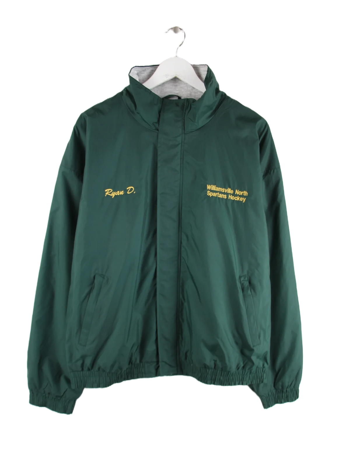 Vintage Leichte Jacke Grün L – Vorderseite