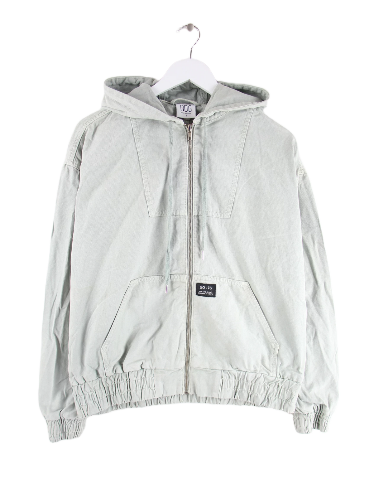 Vintage Leichte Jacke Grün M – Vorderseite