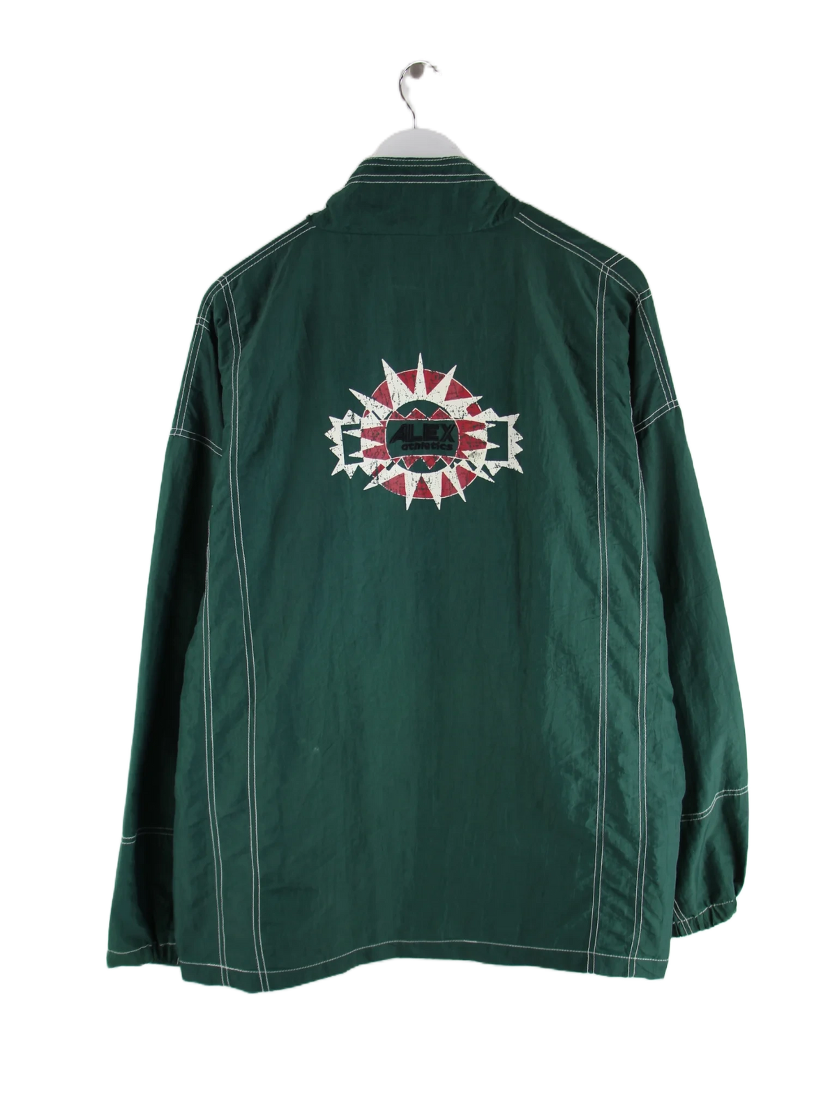 Vintage Leichte Jacke Grün XXL – Rückseite