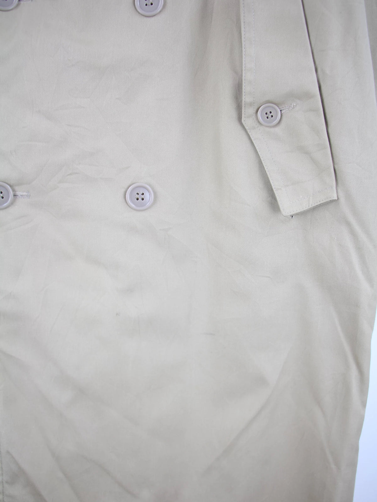Vintage Mantel Beige L – Etikett