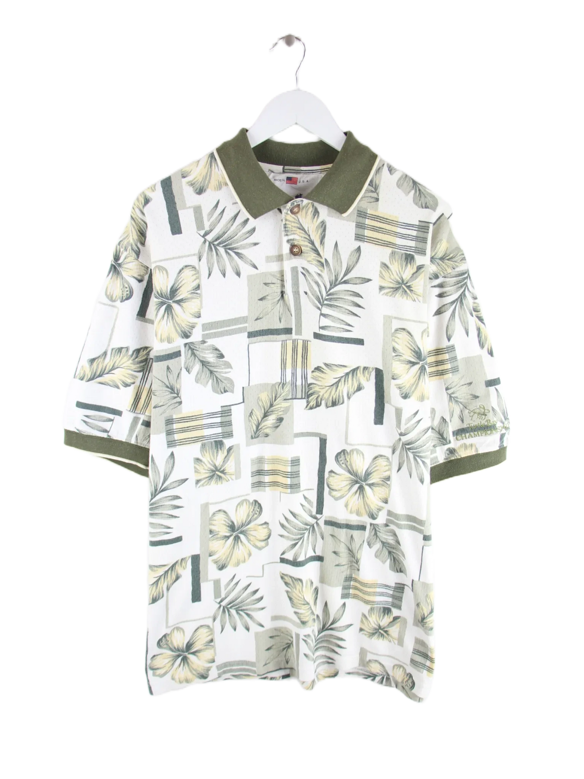 Vintage Polo Mehrfarbig XL – Vorderseite