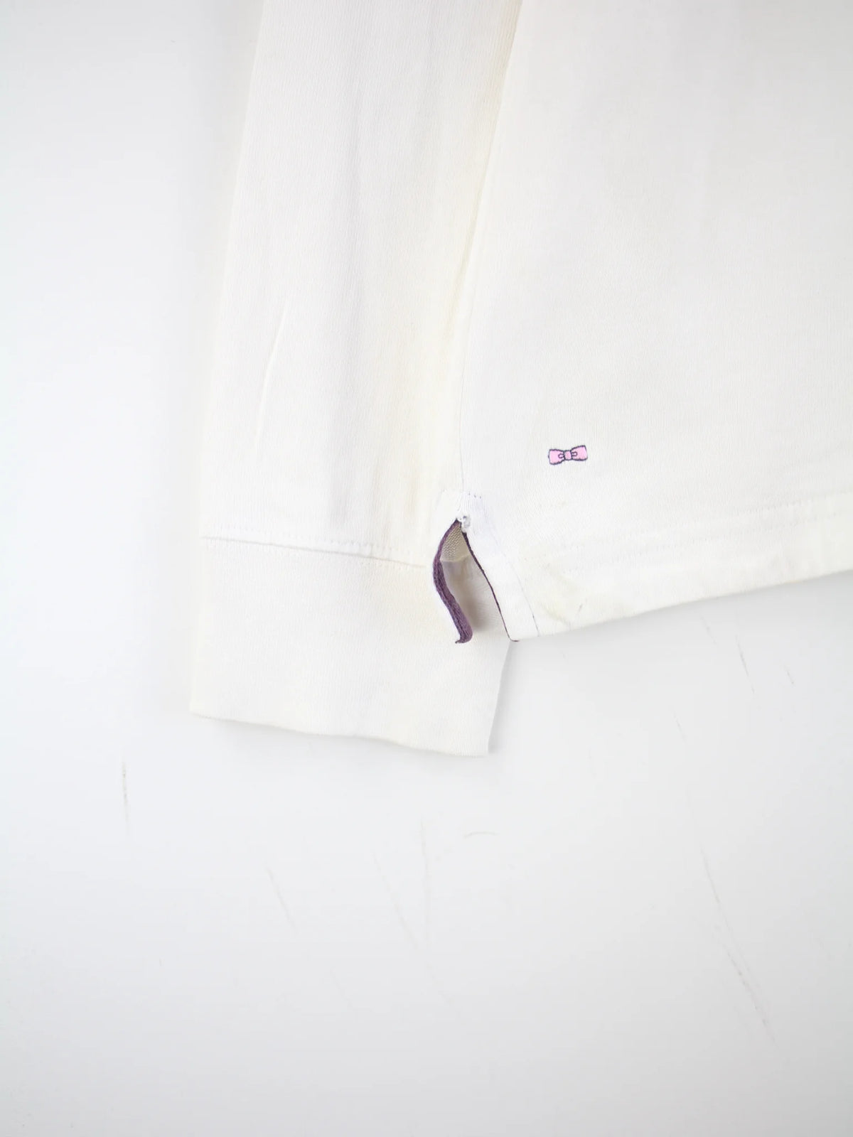 Vintage Polo Weiß M – Detailbild 2