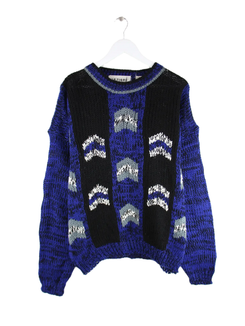 Vintage Pullover Blau XL – Vorderseite