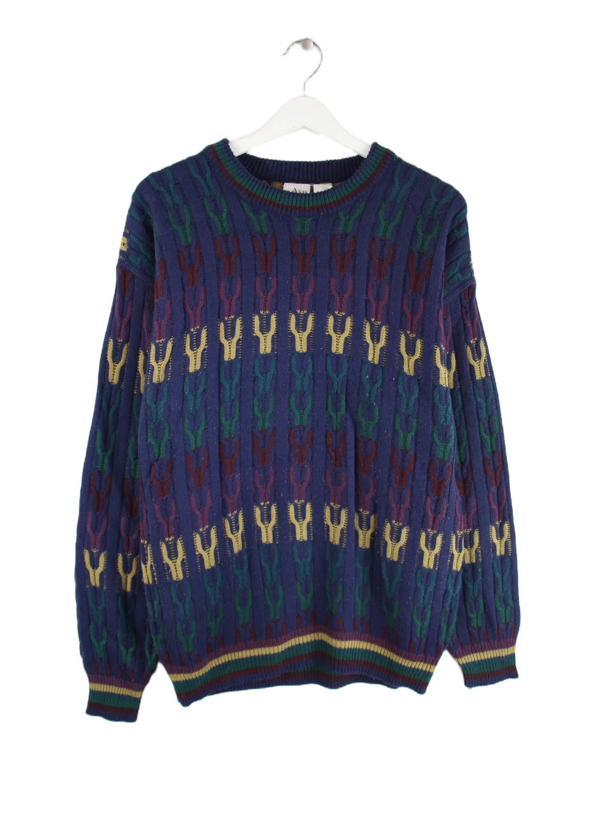 Vintage Pullover Mehrfarbig L – Vorderseite