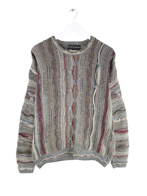 Vintage Pullover Mehrfarbig L – Vorderseite