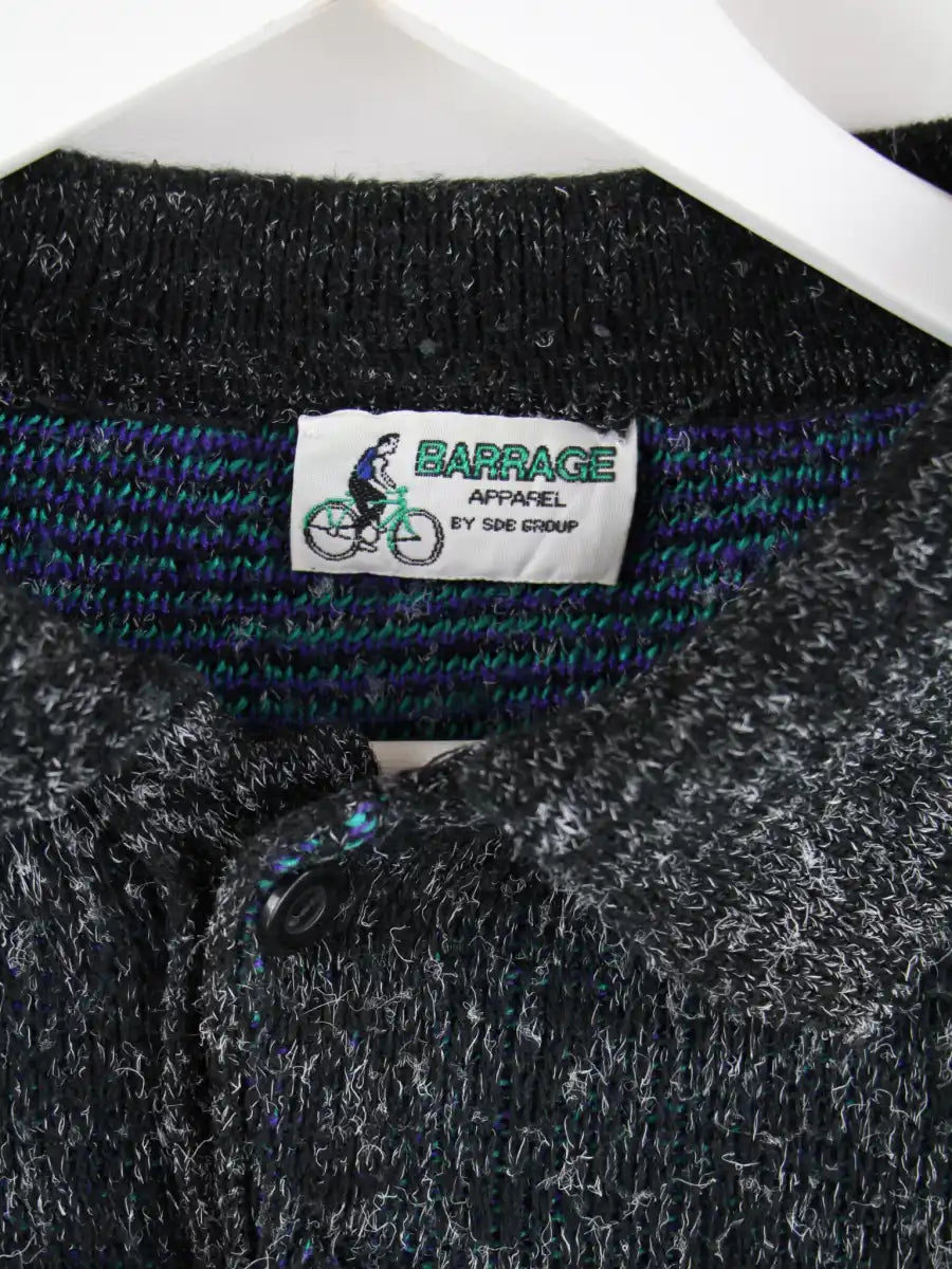 Vintage Pullover Schwarz L – Etikett