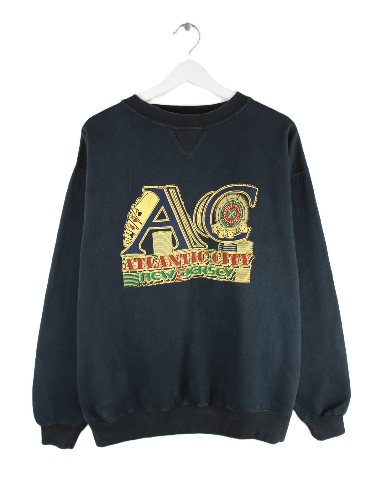 Vintage Sweater Schwarz XL – Vorderseite