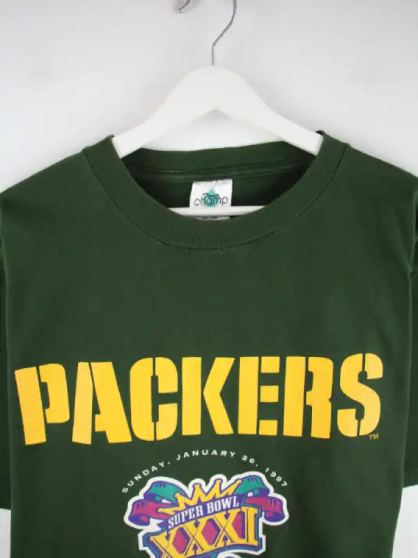 Vintage T-Shirt Grün XL – Detailansicht Vorderseite