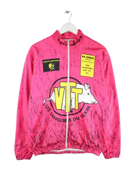 Vintage Trainingsjacke Pink L – Vorderseite