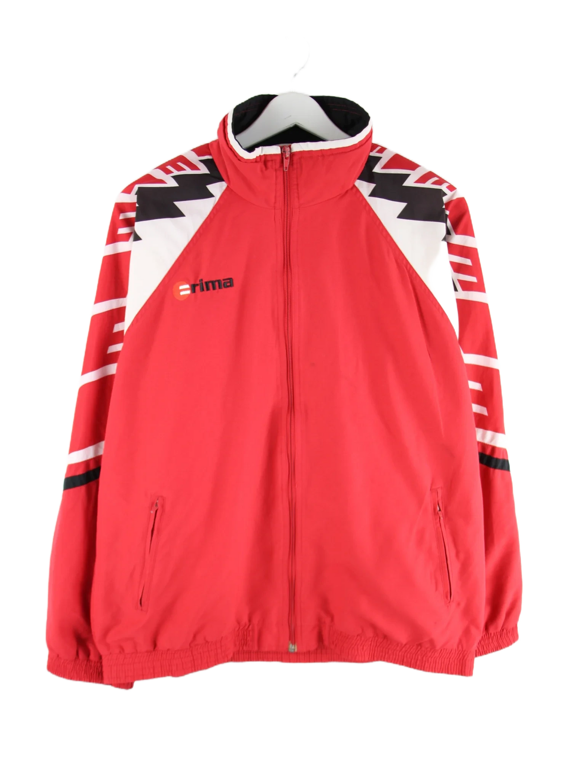 Vintage Trainingsjacke Rot M – Vorderseite