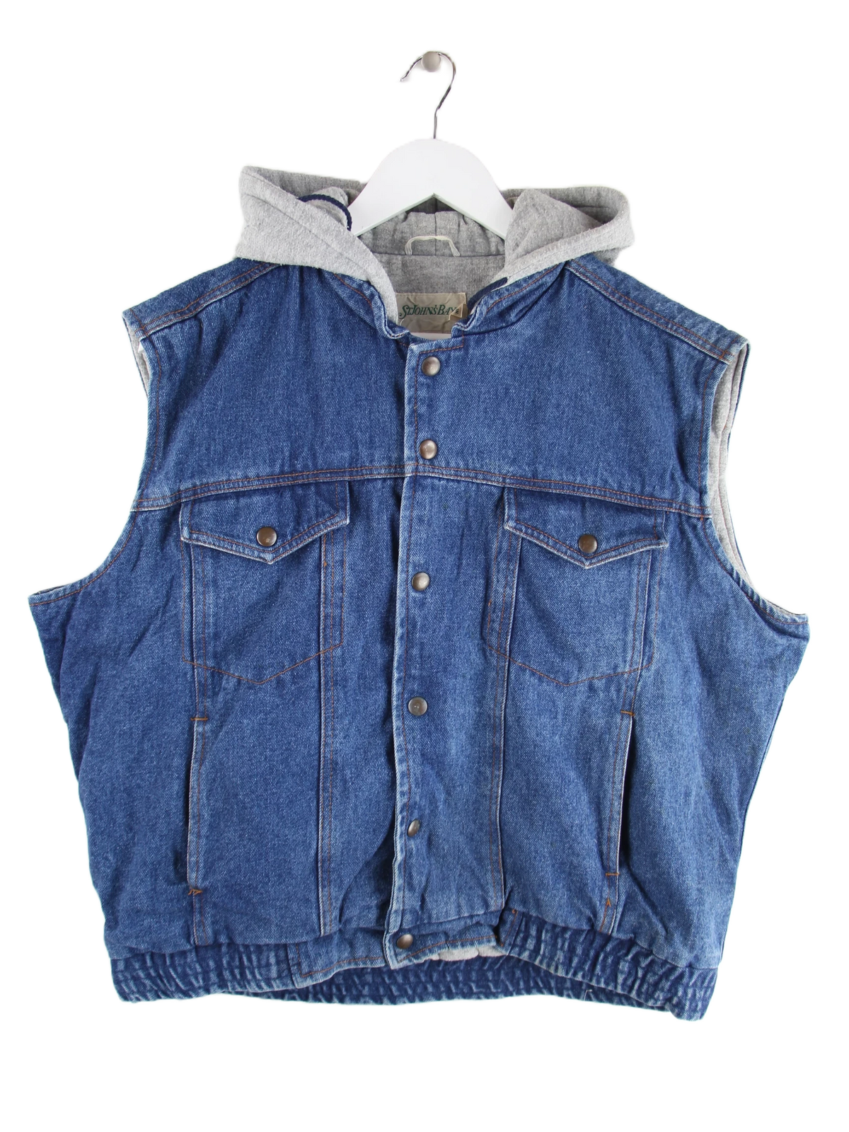 Vintage Weste Blau XL – Vorderseite