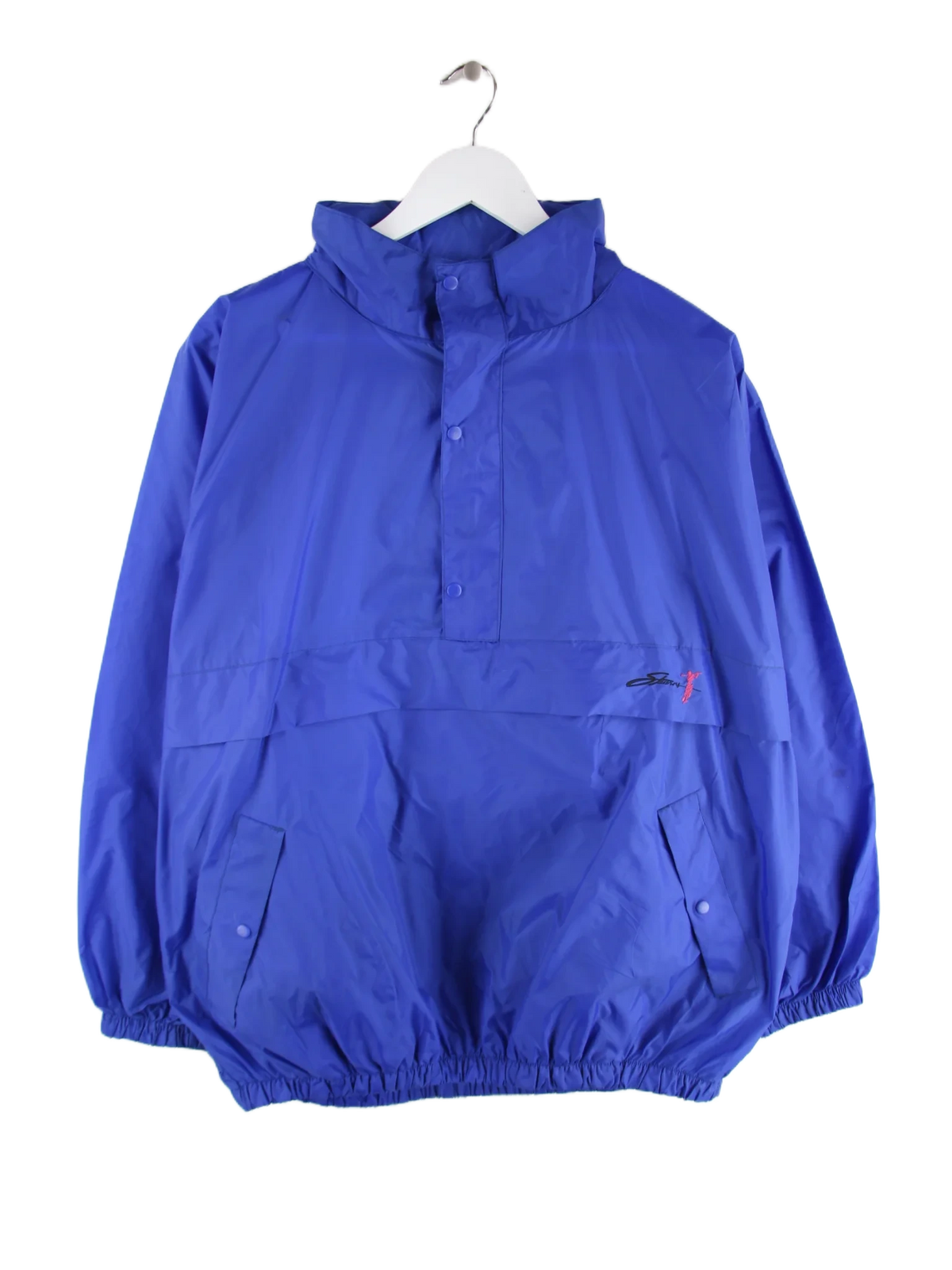 Vintage Windbreaker Blau XL – Vorderseite