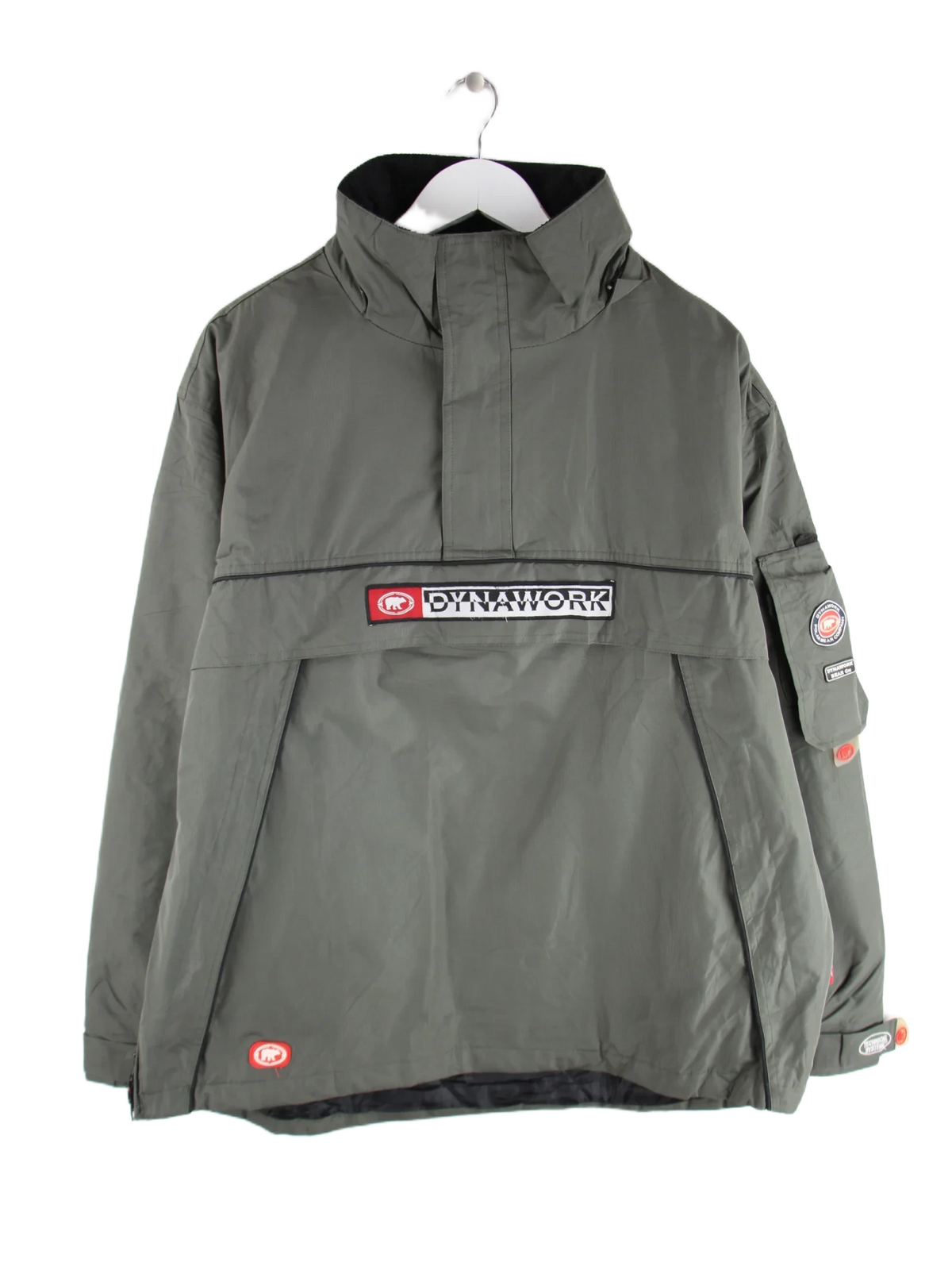 Vintage Windbreaker Grün L – Vorderseite