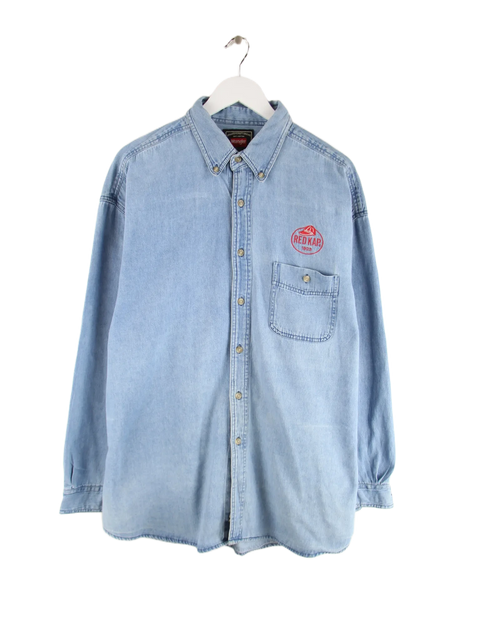 Wrangler Freizeit Hemd Blau XL – Vorderseite