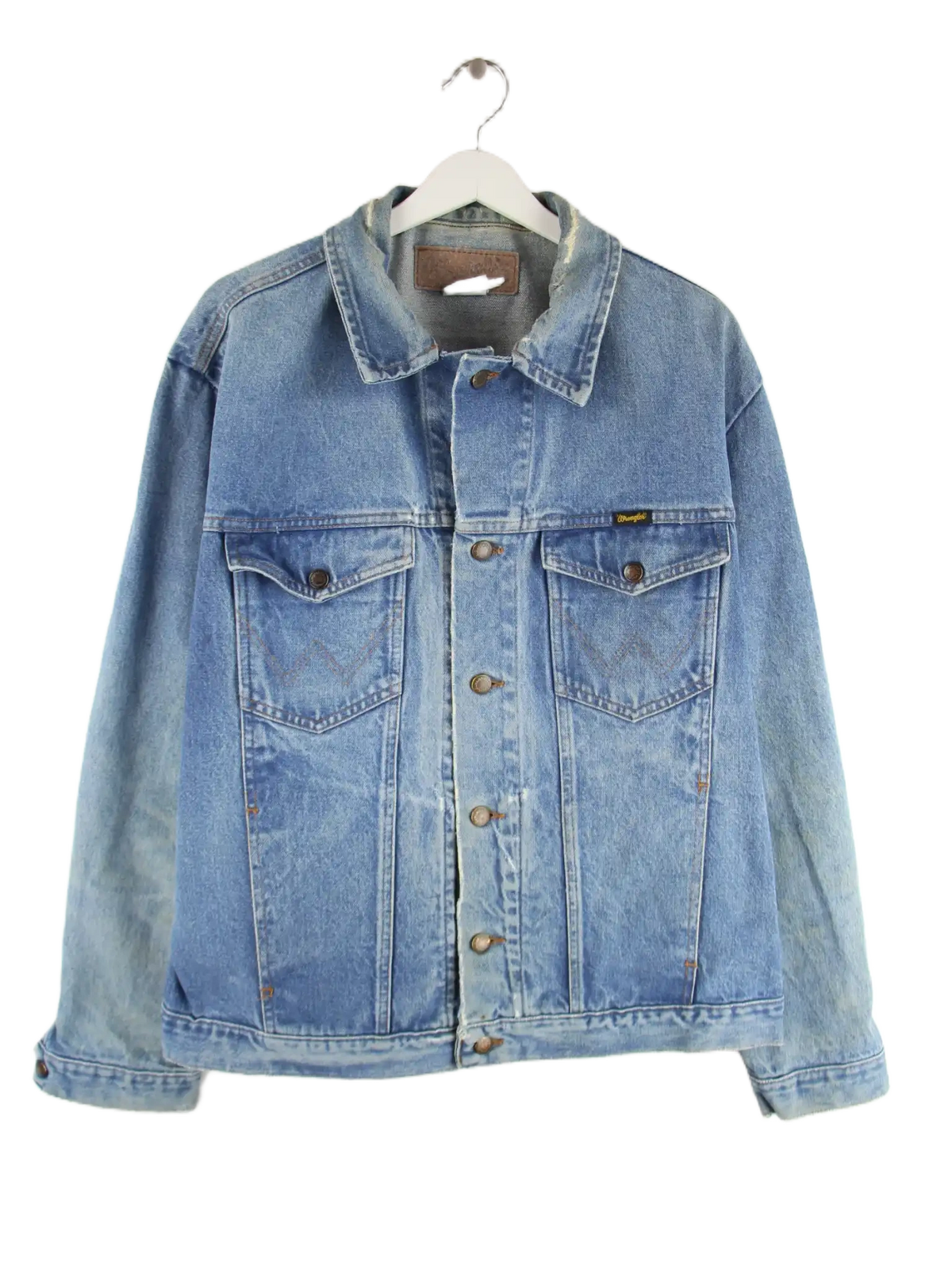 Wrangler Jeansjacke Blau L – Vorderseite