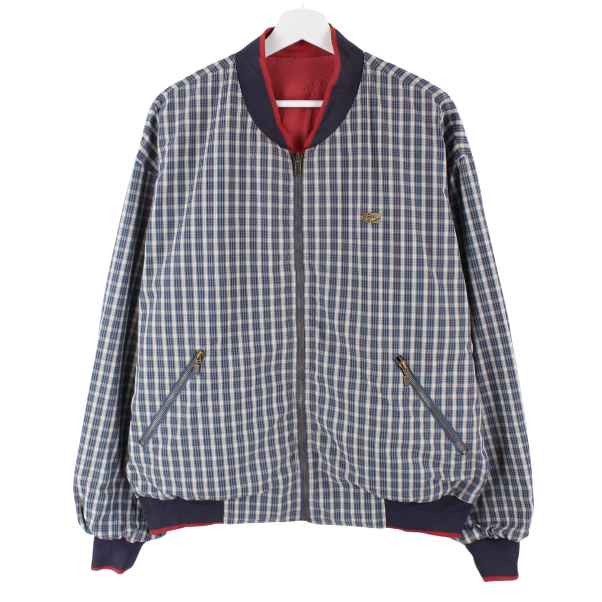 Lacoste 90s Reversible Jacket Blue / Red XL – Peeces
