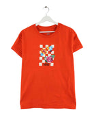 Vans Damen Flowers Print T-Shirt Orange M (front image)