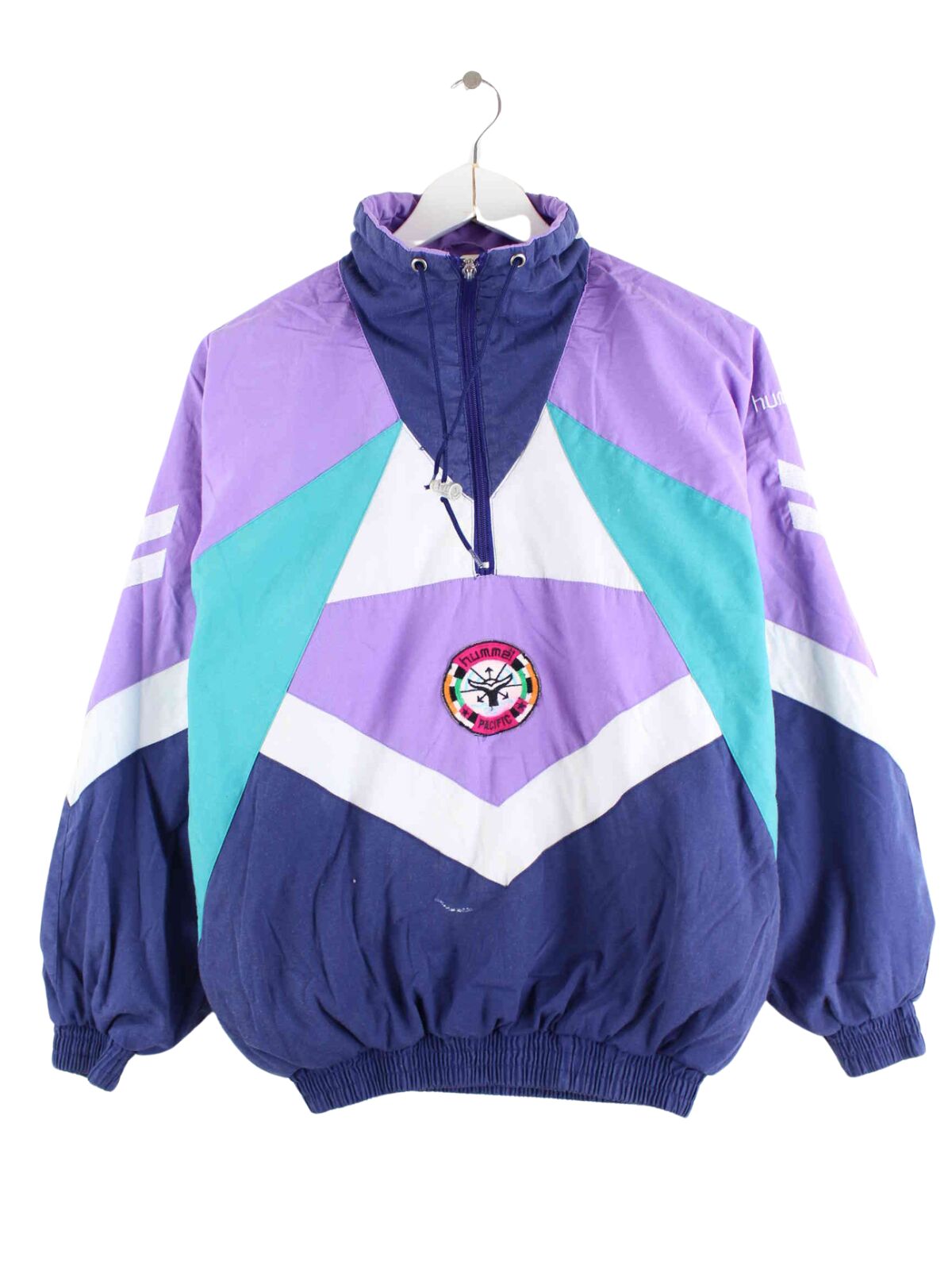 Hummel 90s Vintage Patch Half Zip Windbreaker Mehrfarbig XS (front image)