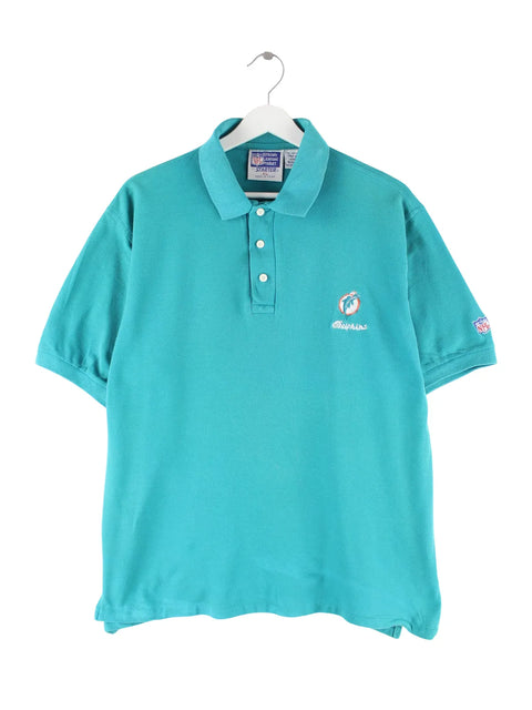 Starter x NFL 90s Vintage Miami Dolphins Polo Türkis XL