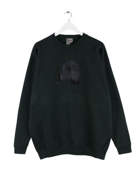 Oneita 90s Vintage Hawk Sweater Grün XL