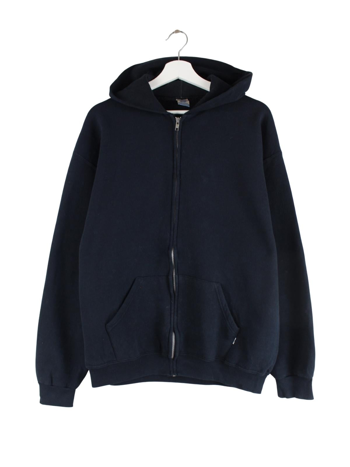 00s RUSSELL ジップアップ スウェット L ブラック m36 Russell Athletic（ラッセル アスレティック） ラッセル