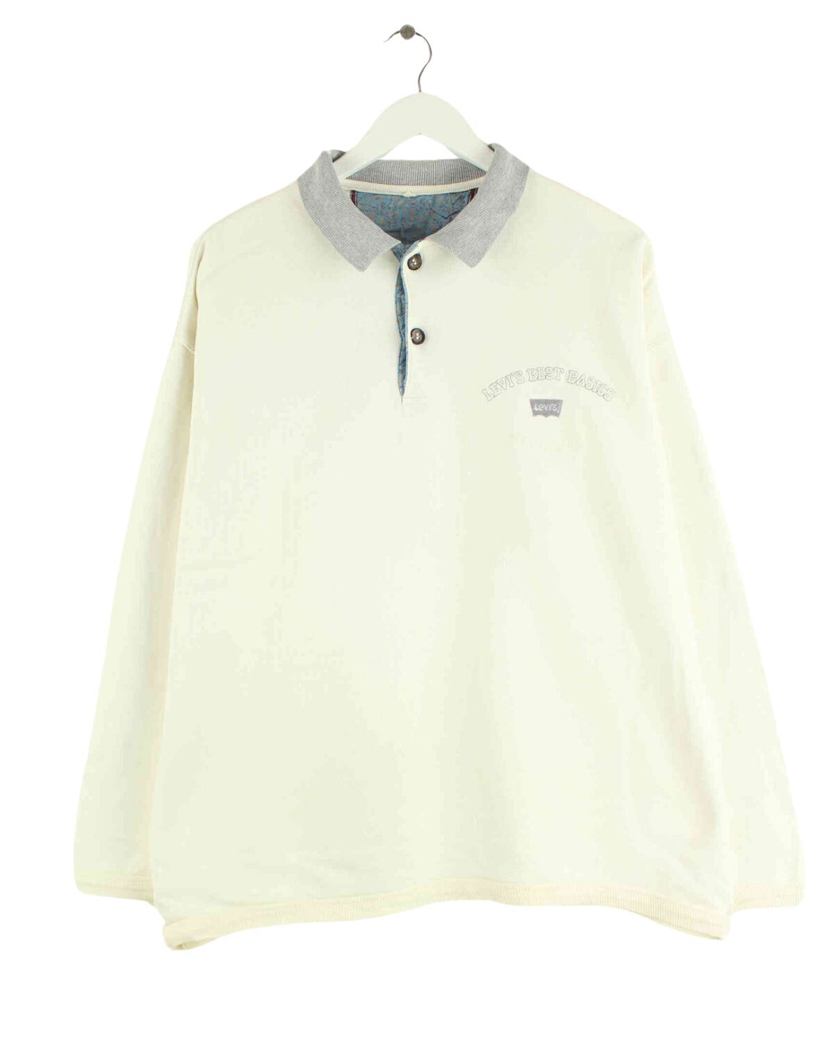 Levi's Embroidered Langarm Polo Beige L (front image)