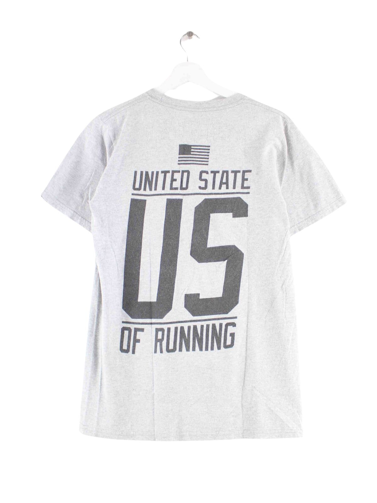 Adidas US Of Running Print T-Shirt Grau S (back image)