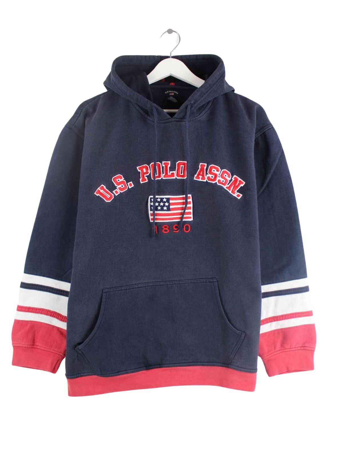 U.S. Polo ASSN. 00s Embroidered Heavy Hoodie Blau M (front image)