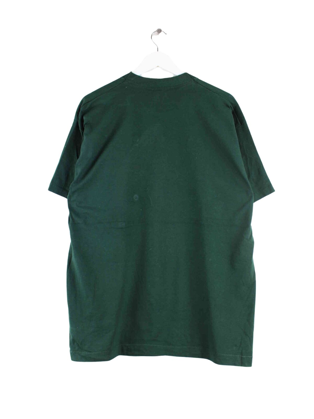 Vintage 90s Painted Single Stitched T-Shirt Grün L (back image)
