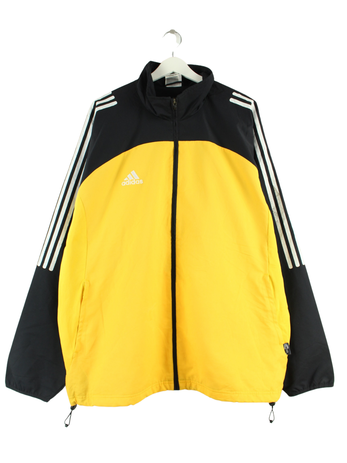 Adidas 90s Vintage Performance 3 Stripes Track Jacket Yellow 3XL