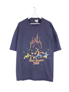 Disney 2000 Vintage Tommorowland Magic Print T-Shirt Blau XXL (front image)