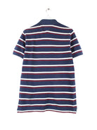 Tommy Hilfiger 00s Striped Custom Fit Polo Blau M (back image)