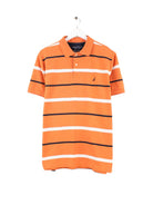 Nautica Striped Polo Orange L (front image)