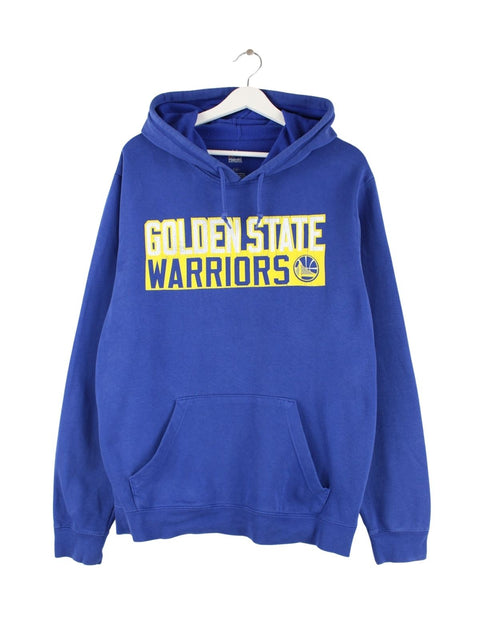 Majestic Golden State Warriors Print Hoodie Blau L