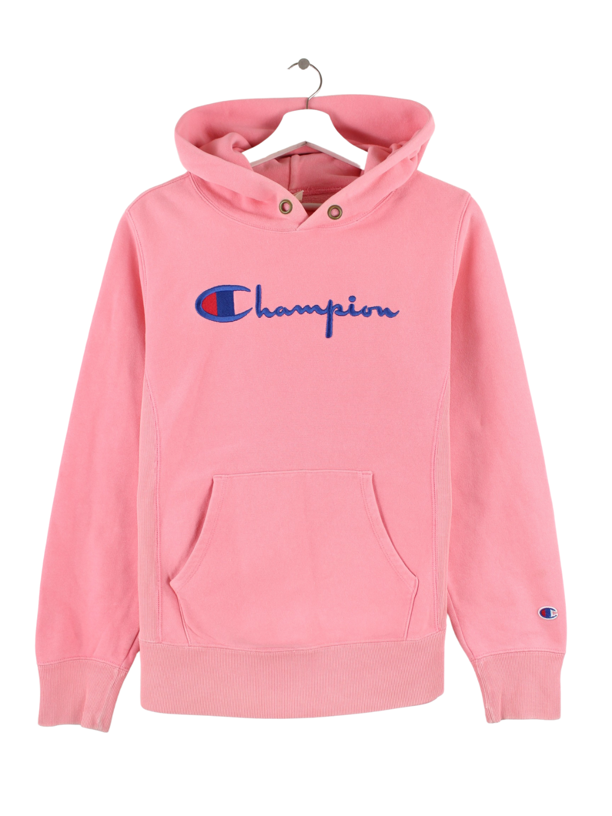 Champion Women s Embroidered Reverse Weave Hoodie Pink M Peeces