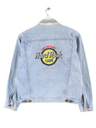 Hard Rock Cafe Damen 90s Vintage Embroidered Jeans Jacke Blau S (back image)