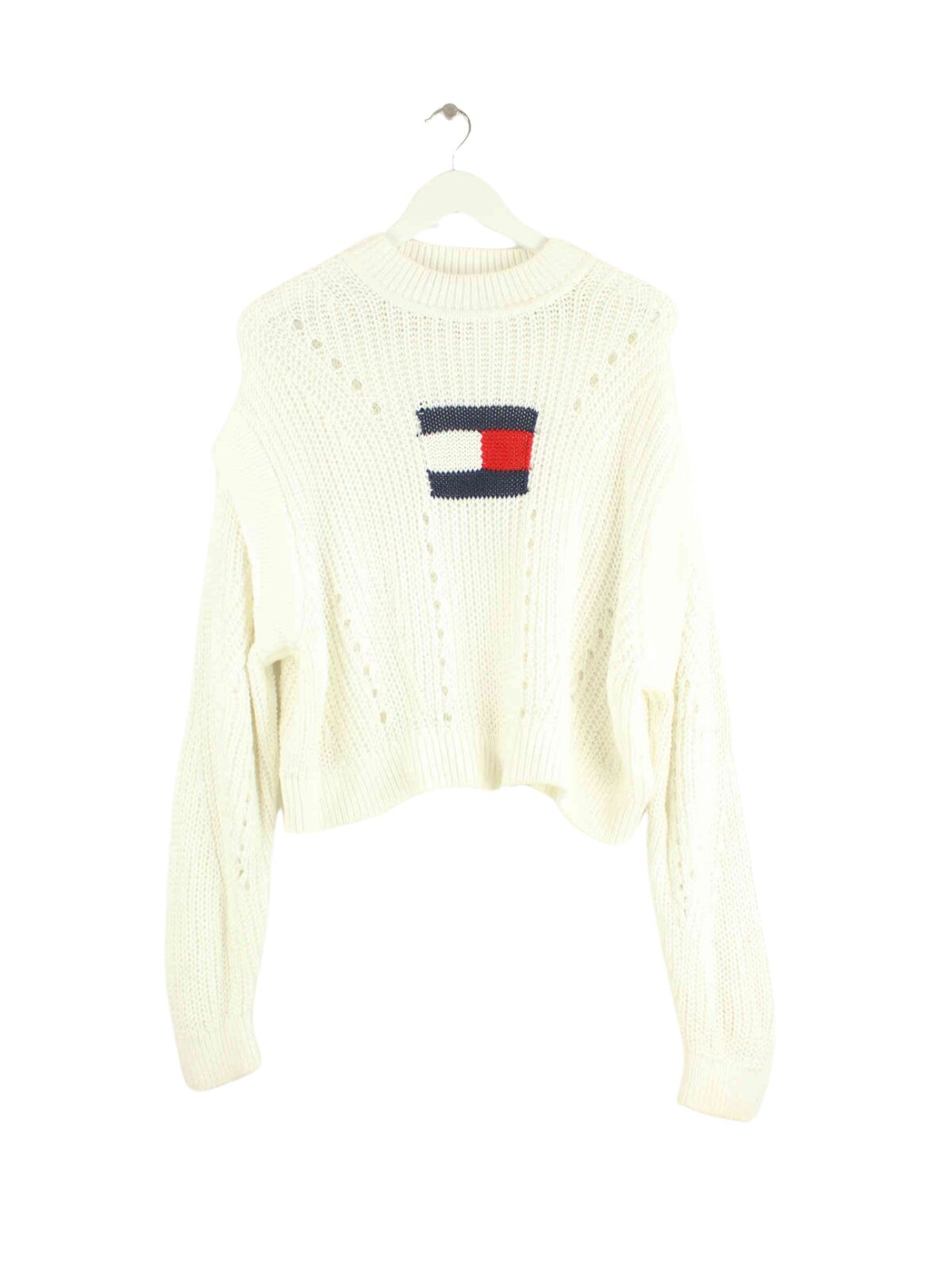 Tommy Hilfiger Damen Pullover Weiß M (front image)