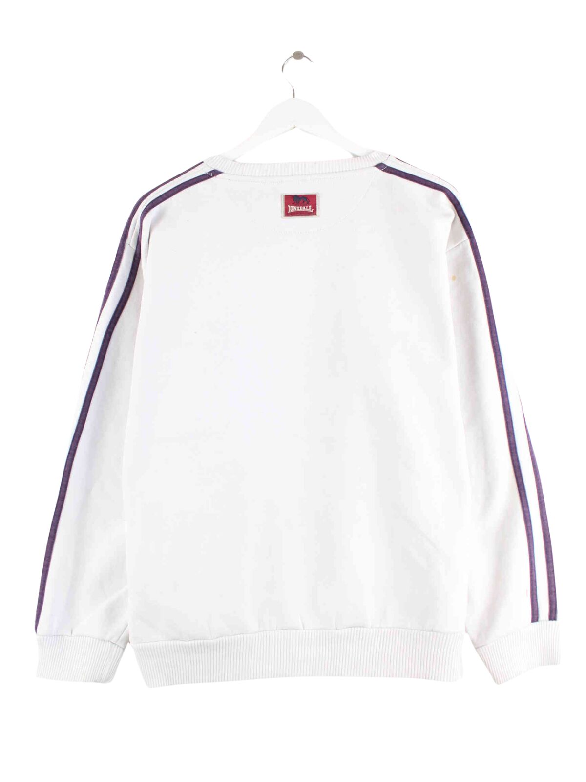 Lonsdale 00s Embroidered Sweater Weiß L (back image)