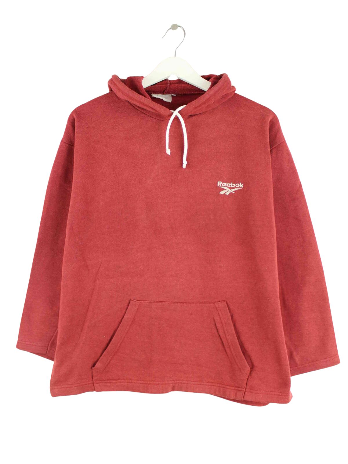 Reebok 90s Vintage Embroidered Hoodie Rot S (front image)