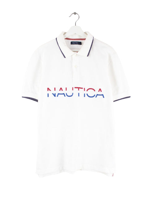 Nautica Embroidered Polo Weiß L